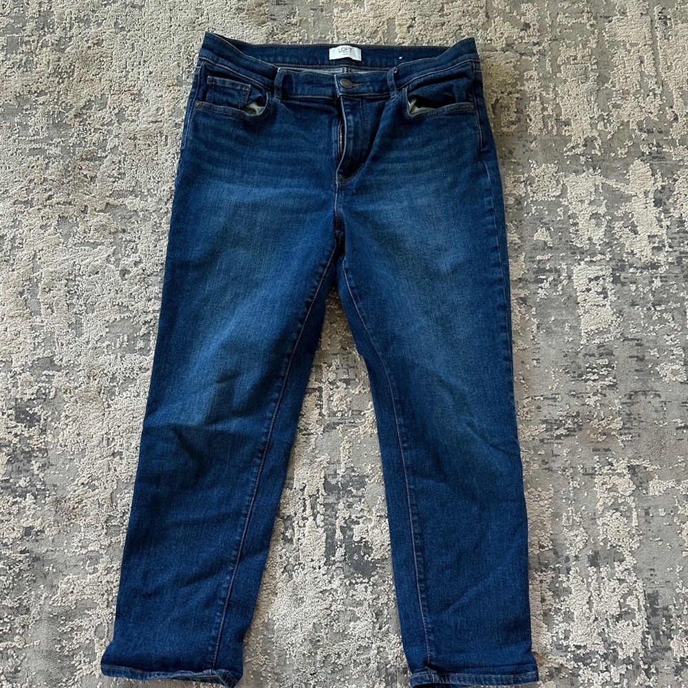LOFT Dark Blue Skinny Jeans